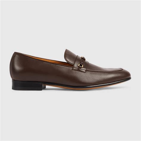 mens brown gucci loafers sale|men's loafer with interlocking g.